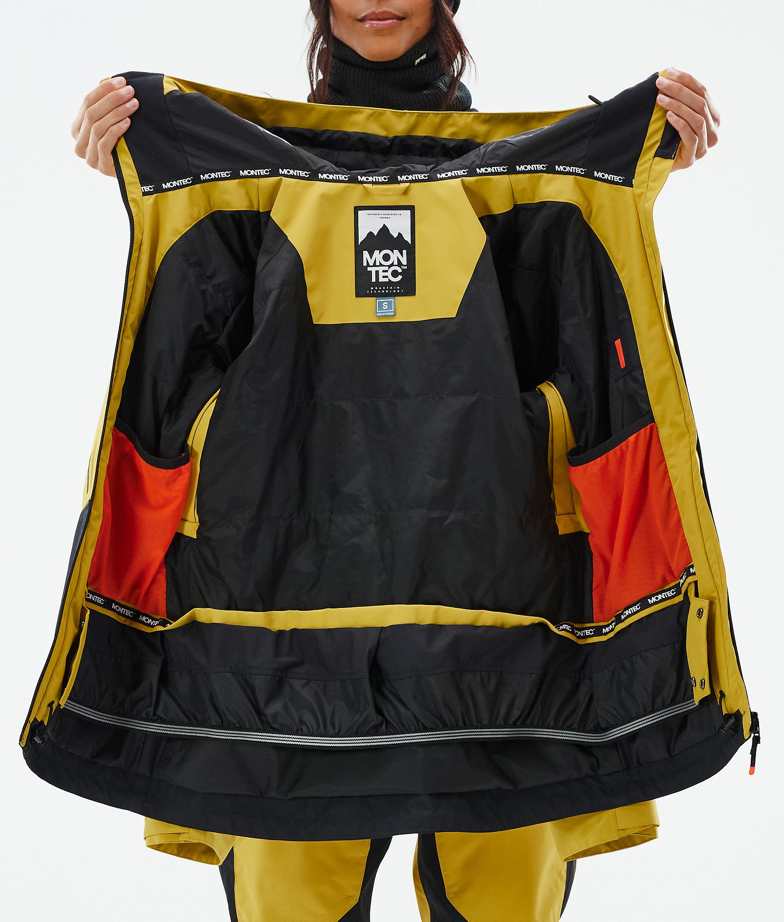 Montec Moss W Snowboardjacka Dam Yellow/Black, Bild 10 av 10