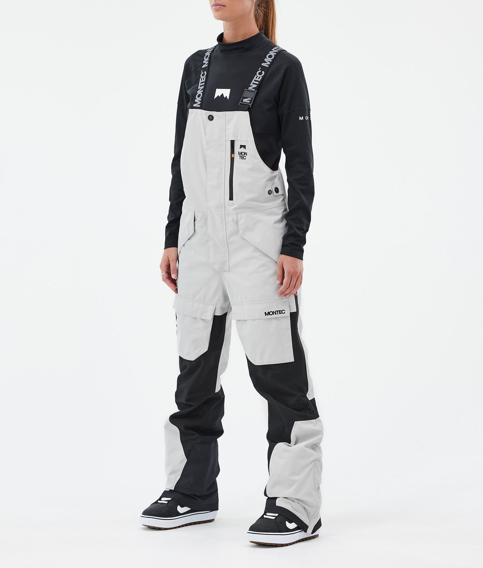 Montec Fawk W Snowboardbyxa Dam Light Grey/Black, Bild 1 av 7