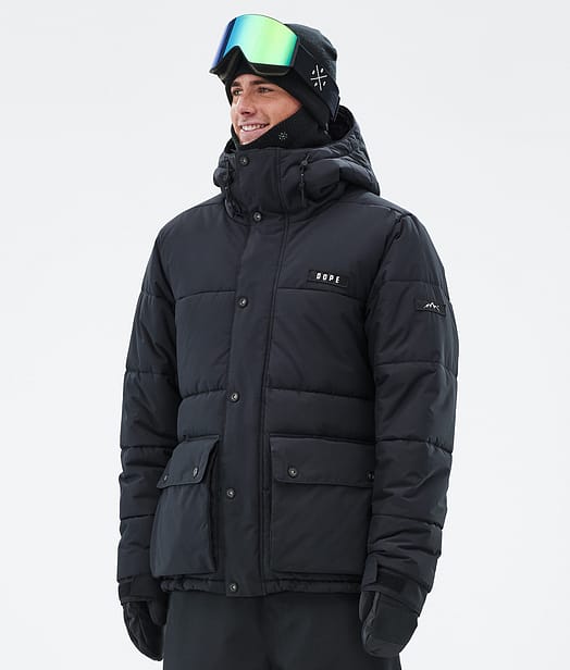 Dope Puffer Full Zip Snowboardjacka Herr Black