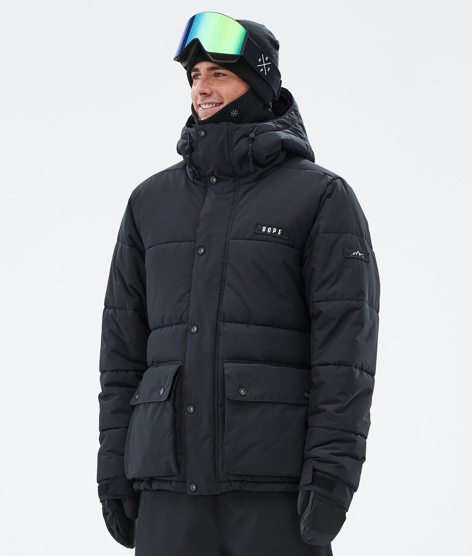 Dope Puffer Full Zip Skidjacka Herr Black, Bild 1 av 9