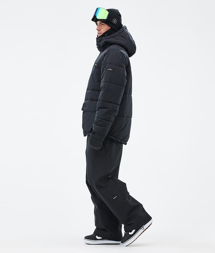 Dope Puffer Full Zip Snowboardjacka Herr Black, Bild 3 av 9