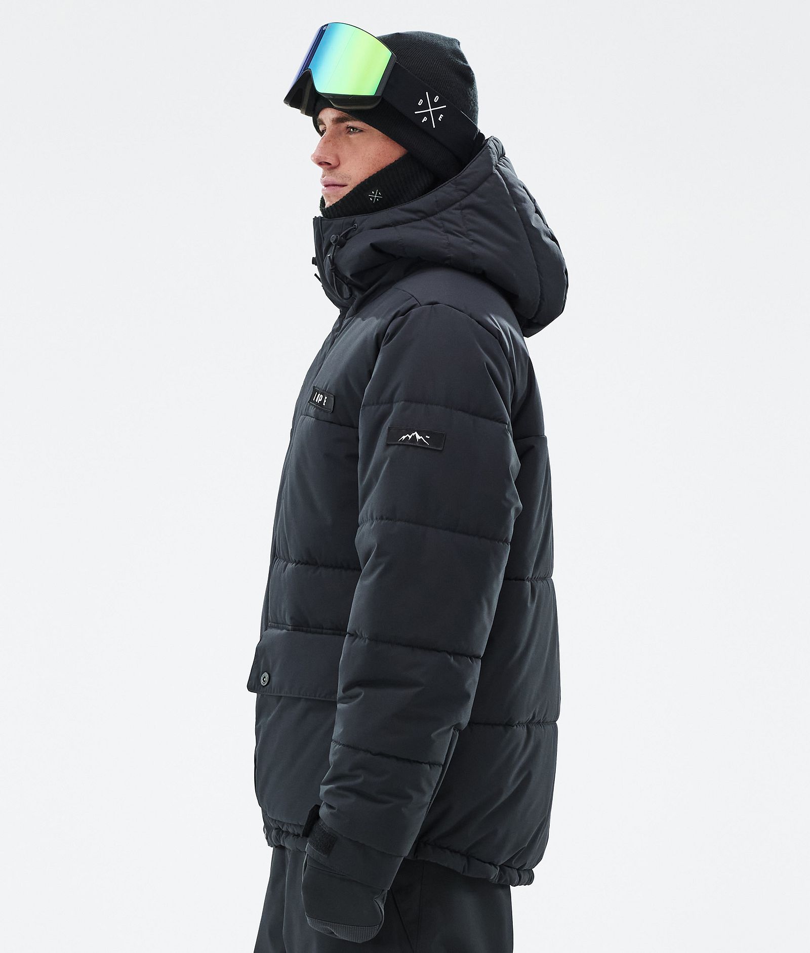 Dope Puffer Full Zip Skidjacka Herr Black, Bild 5 av 9