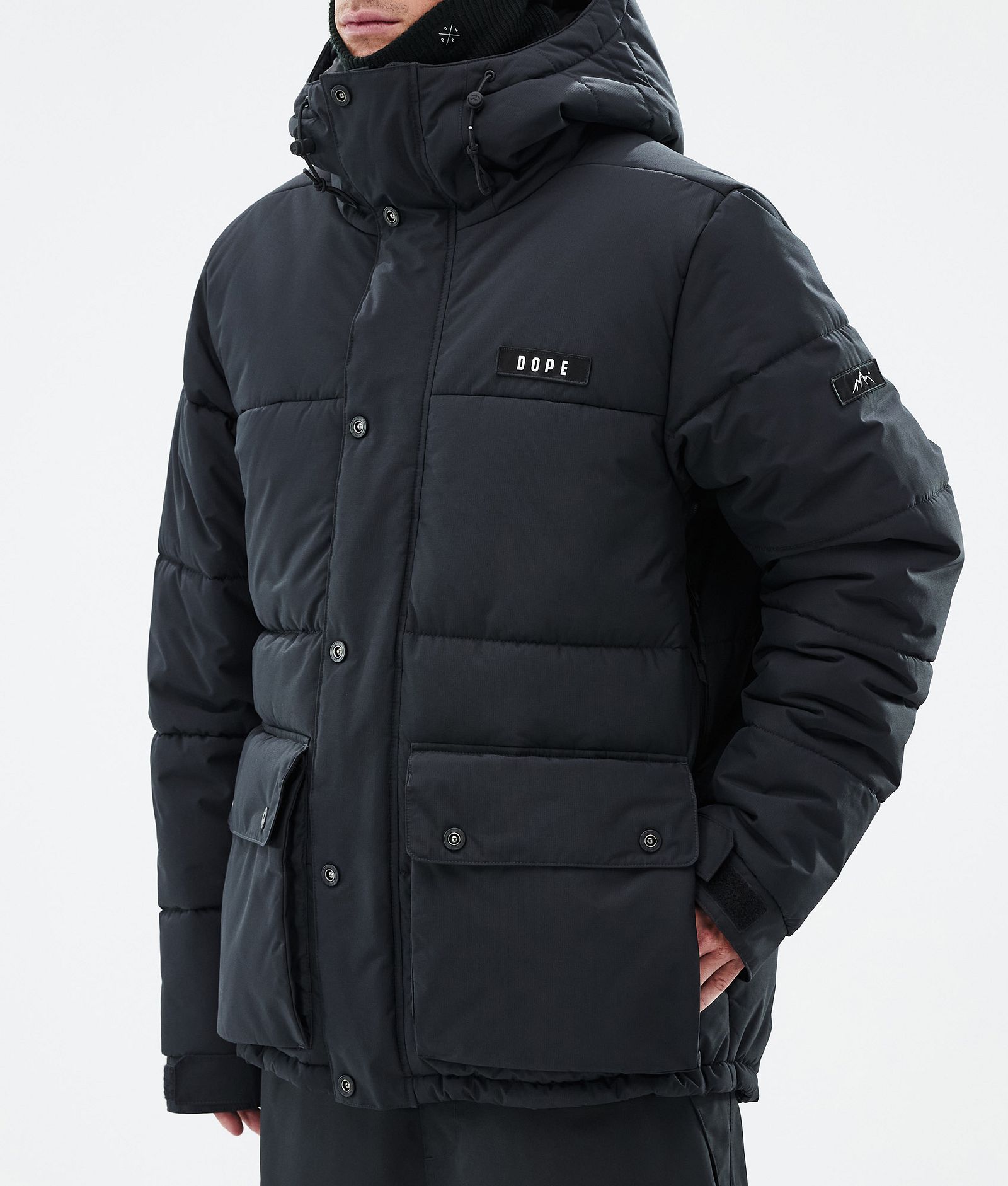 Dope Puffer Full Zip Snowboardjacka Herr Black, Bild 7 av 9