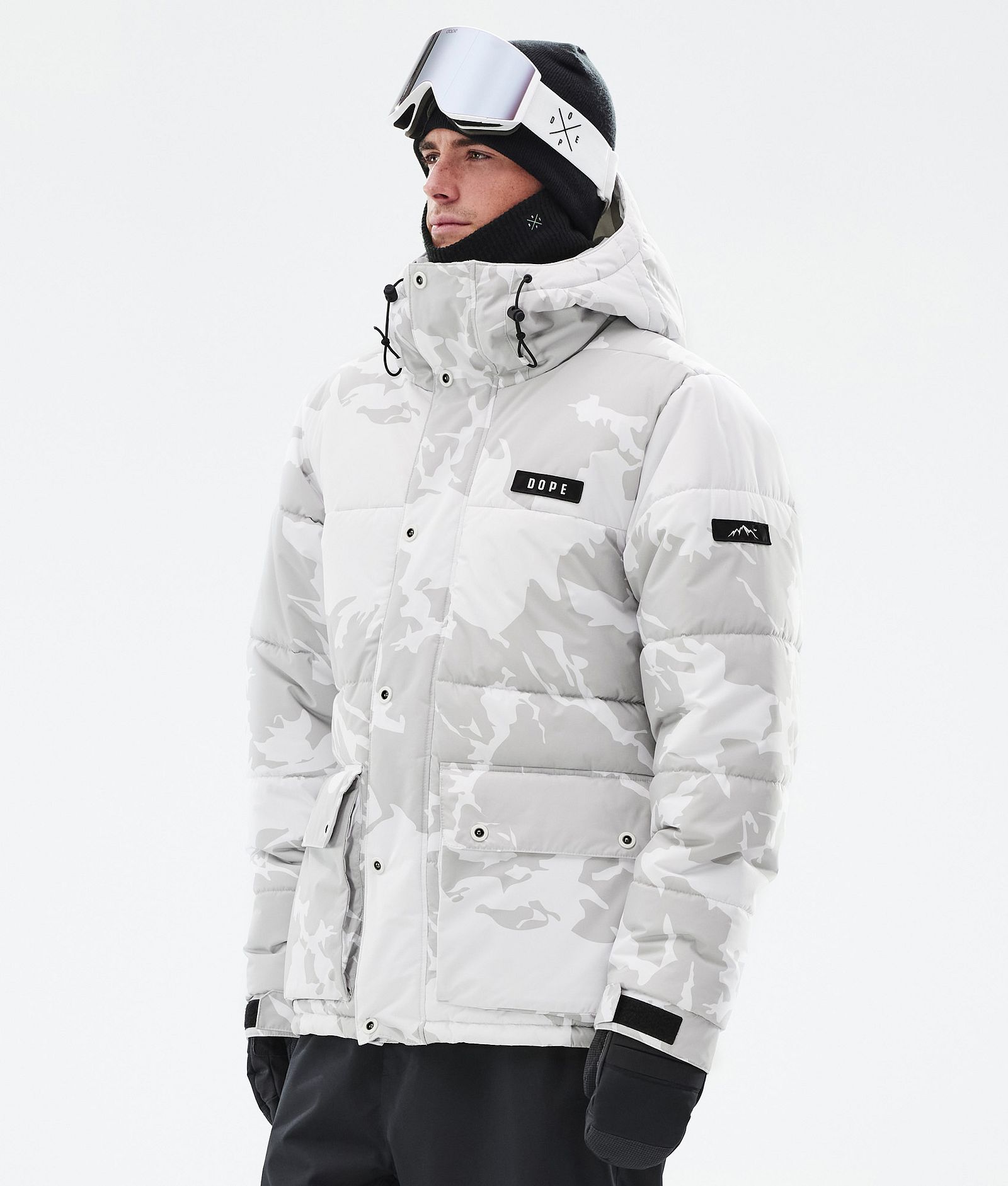 Dope Puffer Full Zip Skidjacka Herr Grey Camo, Bild 1 av 9