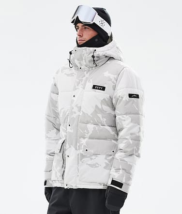 Dope Puffer Full Zip Snowboardjacka Man Grey Camo