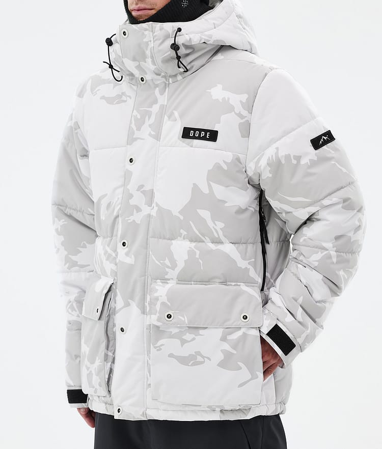 Dope Puffer Full Zip Snowboardjacka Herr Grey Camo, Bild 7 av 9