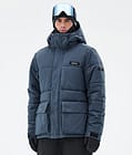 Dope Puffer Full Zip Snowboardjacka Herr Metal Blue, Bild 1 av 9