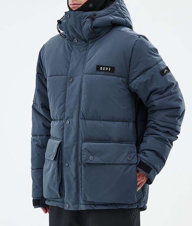 Dope Puffer Full Zip Skidjacka Herr Metal Blue, Bild 7 av 9