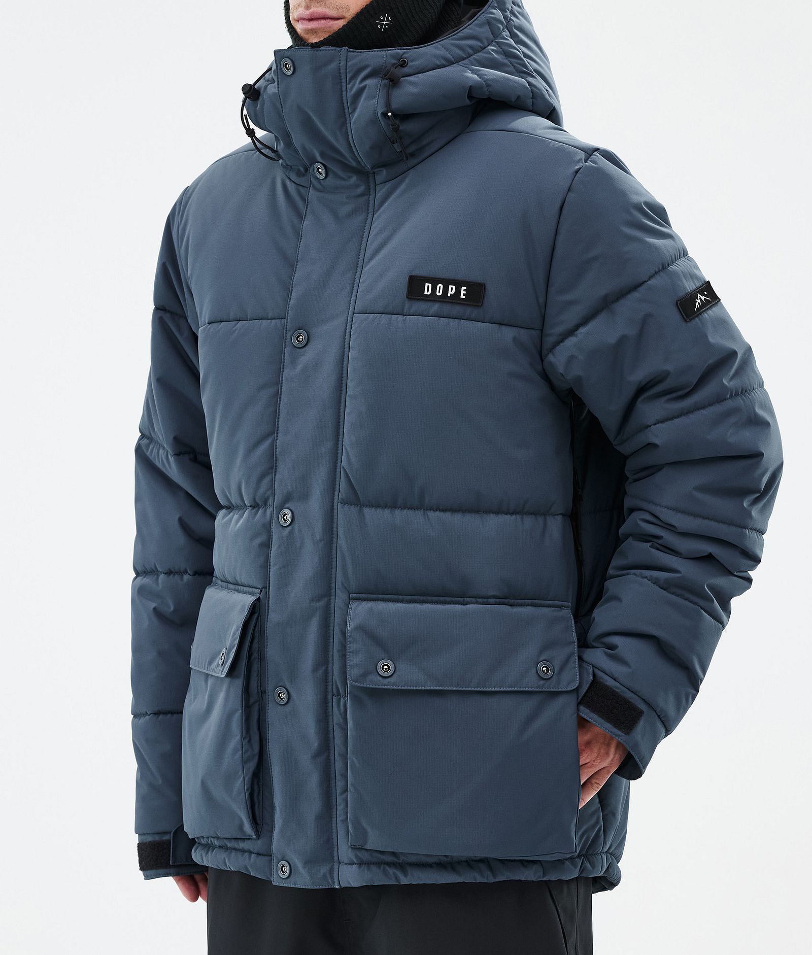 Dope Puffer Full Zip Snowboardjacka Herr Metal Blue, Bild 7 av 9