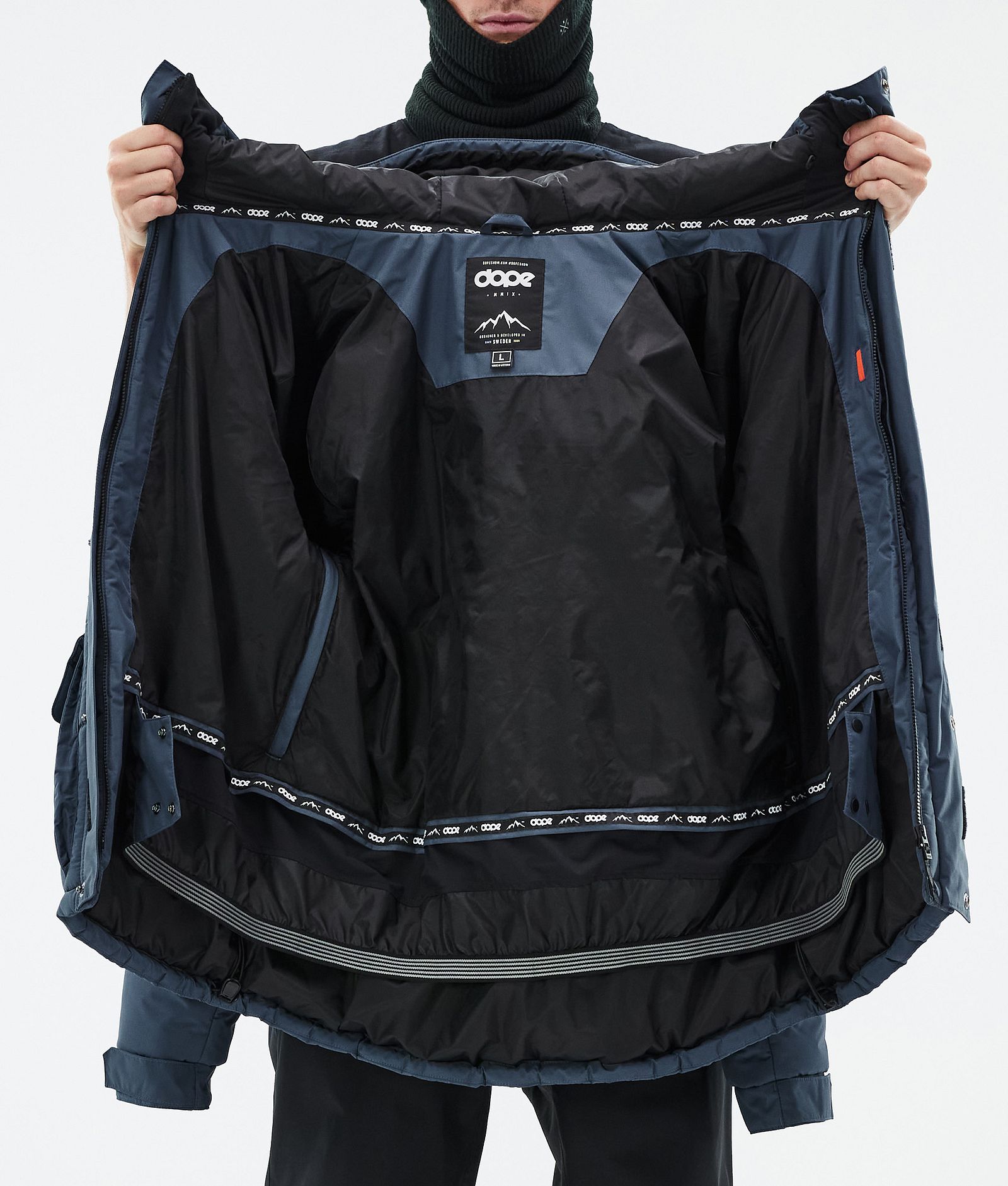 Dope Puffer Full Zip Skidjacka Herr Metal Blue, Bild 9 av 9