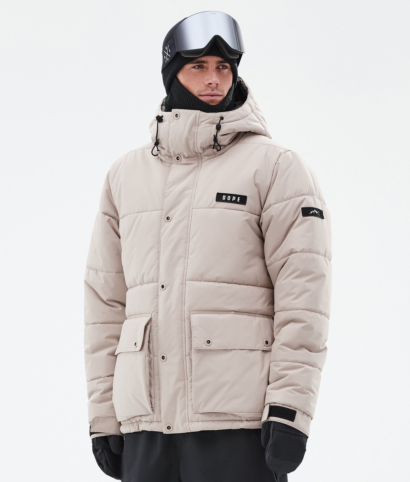 Dope Puffer Full Zip Skidjacka Herr Sand, Bild 1 av 9