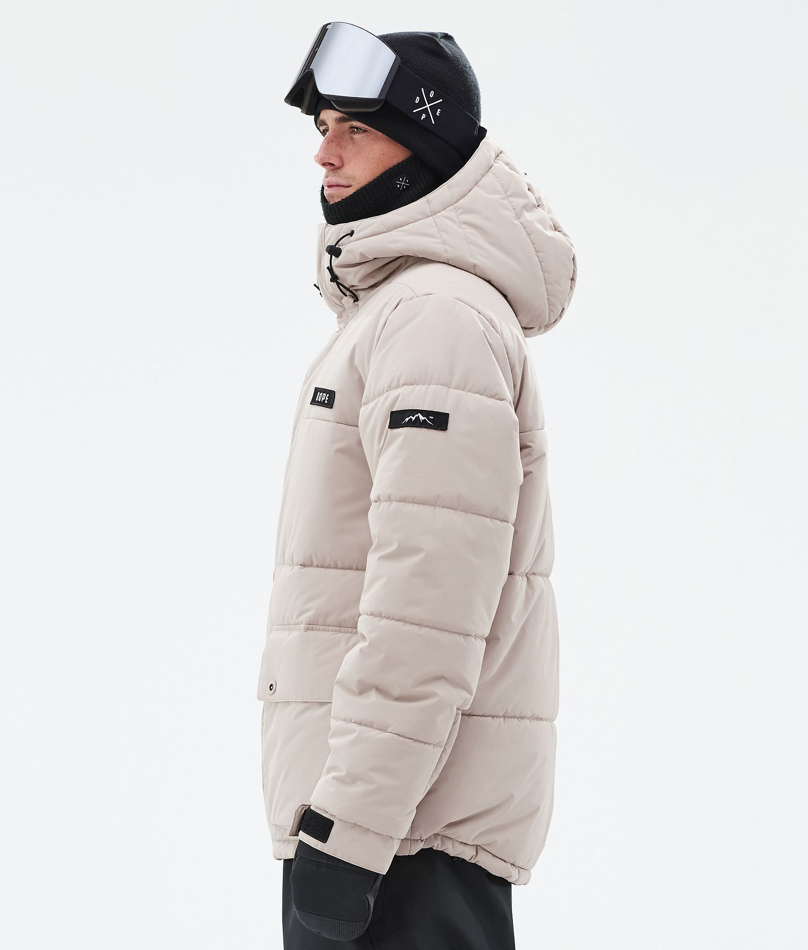 Dope Puffer Full Zip Skidjacka Herr Sand, Bild 5 av 9