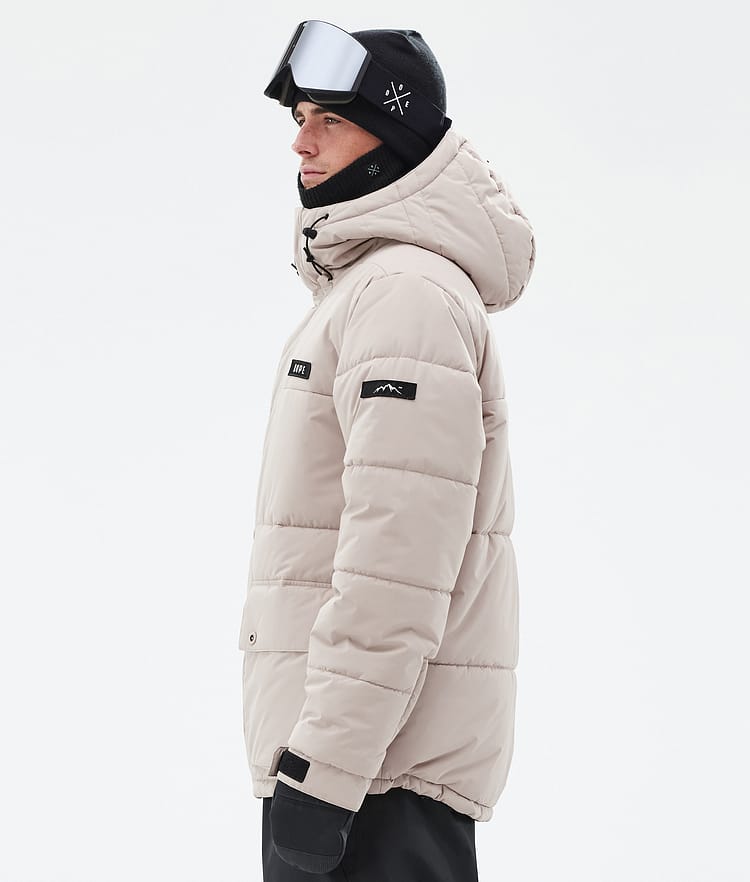 Dope Puffer Full Zip Snowboardjacka Herr Sand, Bild 5 av 9