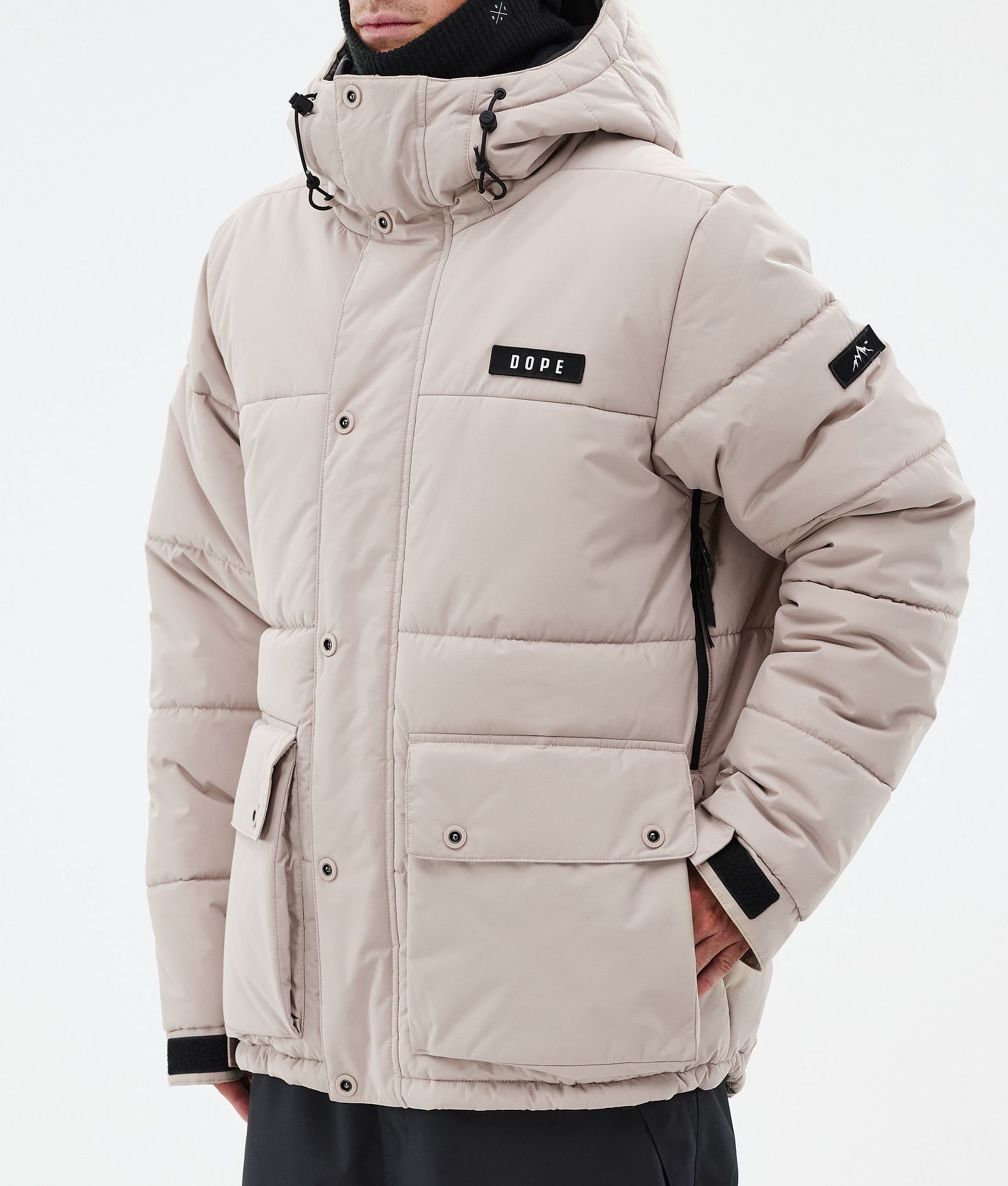 Dope Puffer Full Zip Skidjacka Herr Sand, Bild 7 av 9