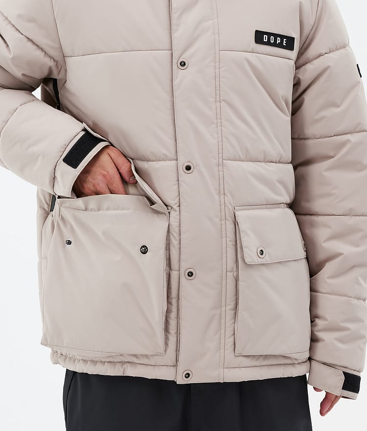 Dope Puffer Full Zip Skidjacka Herr Sand, Bild 8 av 9