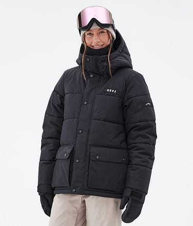 Dope Puffer W Full Zip Snowboardjacka Black