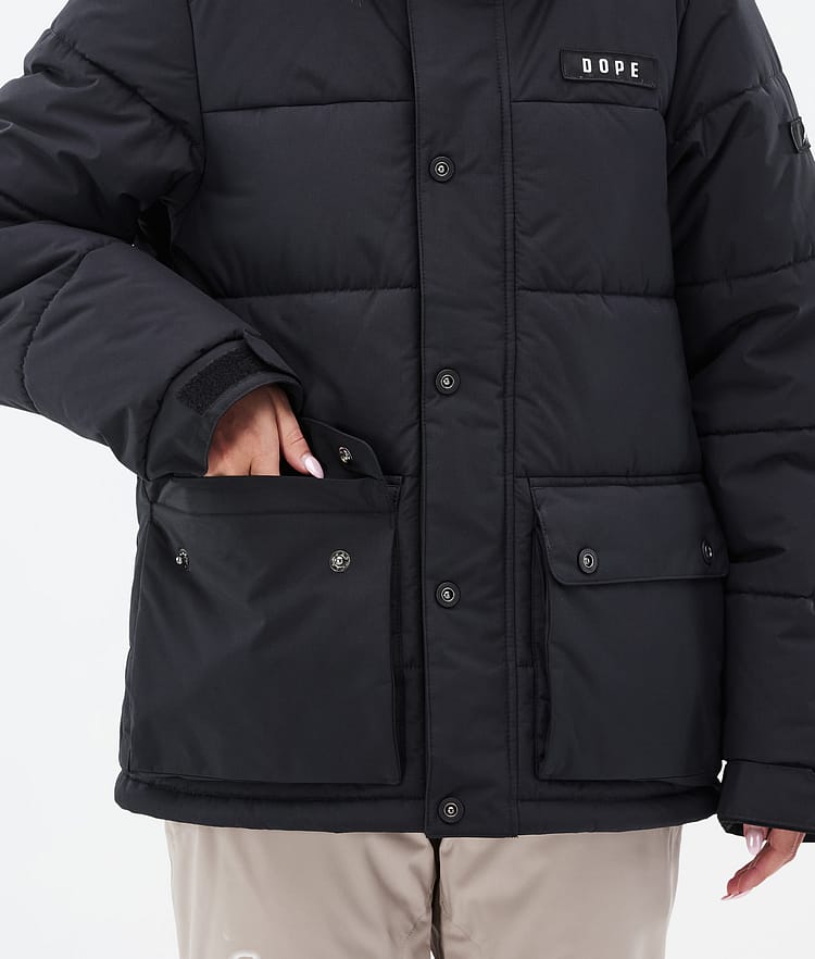 Dope Puffer W Full Zip Skidjacka Dam Black, Bild 8 av 9