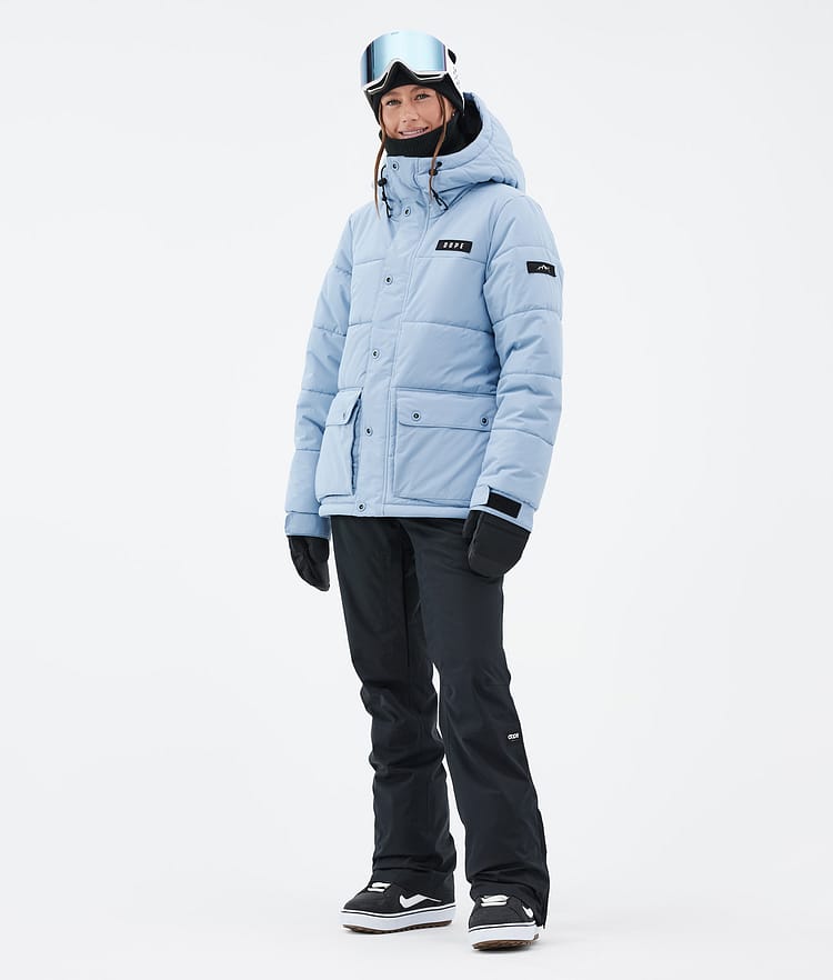 Dope Puffer W Full Zip Snowboardjacka Dam Light Blue, Bild 2 av 9