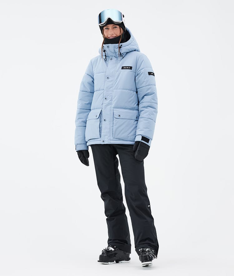 Dope Puffer W Full Zip Skidjacka Dam Light Blue, Bild 2 av 9