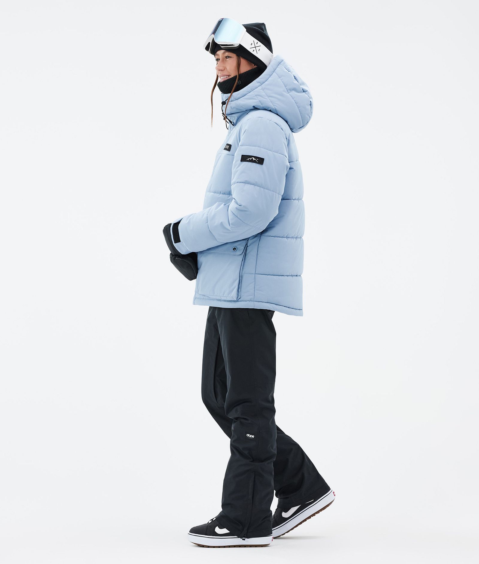 Dope Puffer W Full Zip Snowboardjacka Dam Light Blue, Bild 3 av 9