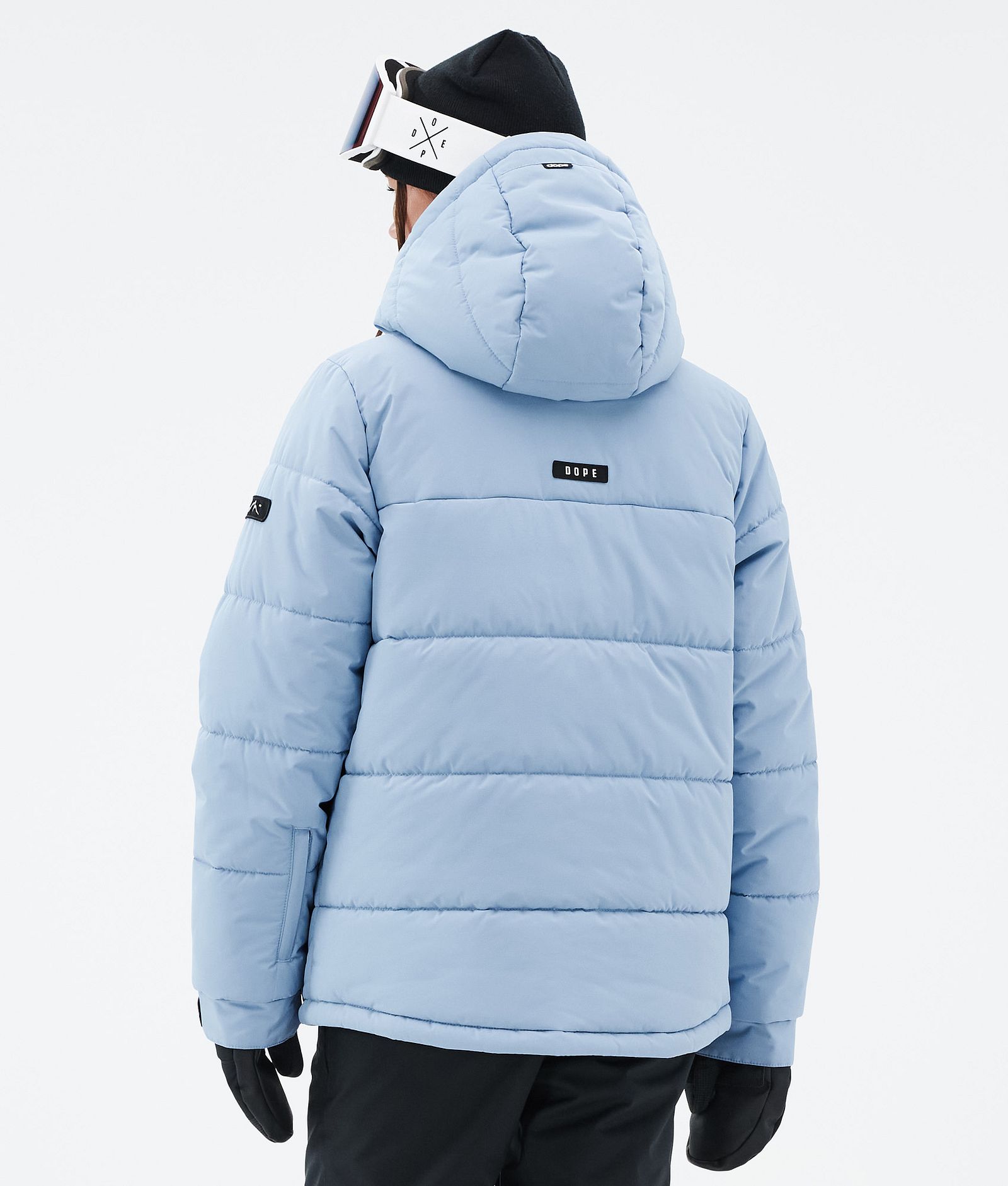 Dope Puffer W Full Zip Snowboardjacka Dam Light Blue, Bild 6 av 9