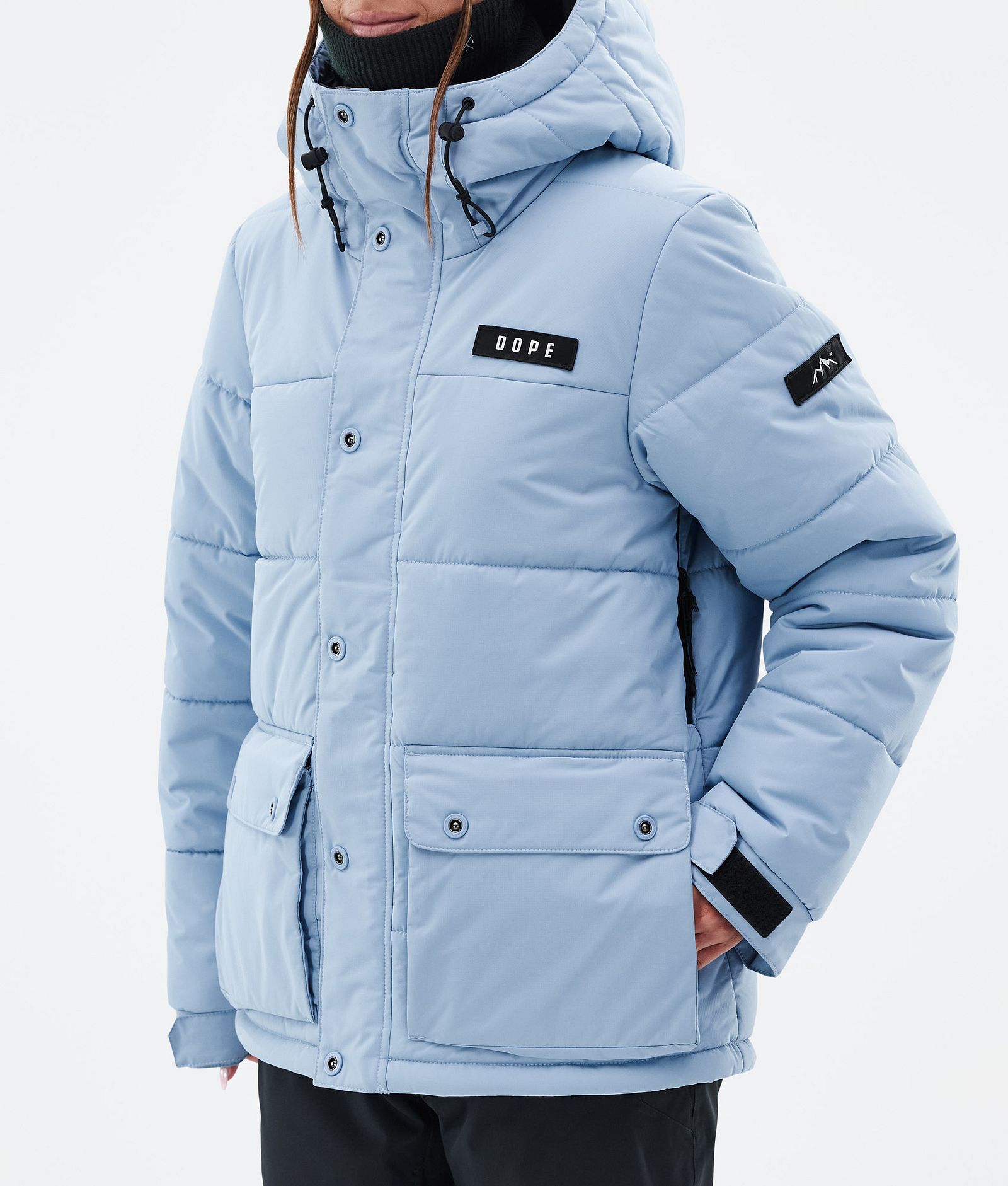 Dope Puffer W Full Zip Snowboardjacka Dam Light Blue, Bild 7 av 9