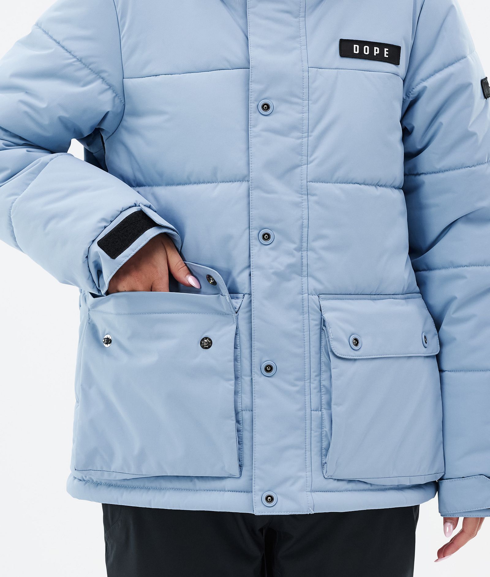 Dope Puffer W Full Zip Snowboardjacka Dam Light Blue, Bild 8 av 9