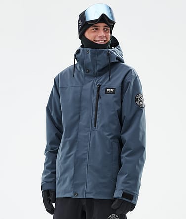 Dope Blizzard Full Zip Snowboardjacka Man Metal Blue