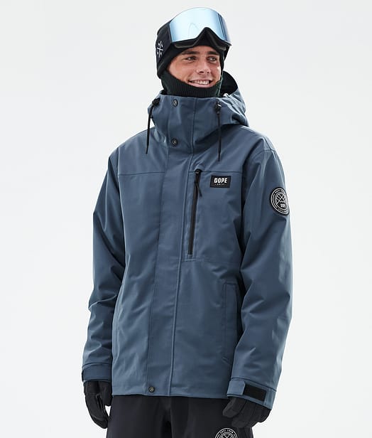 Dope Blizzard Full Zip Snowboardjacka Herr Metal Blue