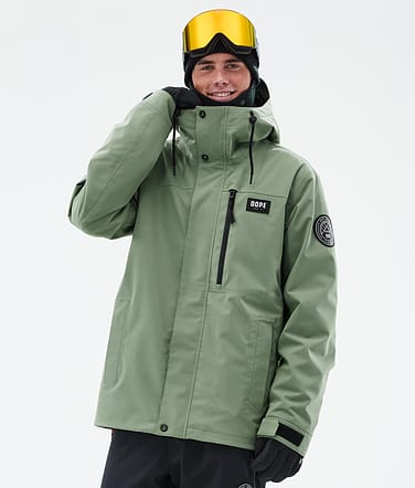 Dope Blizzard Full Zip Snowboardjacka Man Moss Green