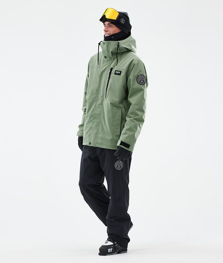 Dope Blizzard Full Zip Skidjacka Herr Moss Green, Bild 2 av 9