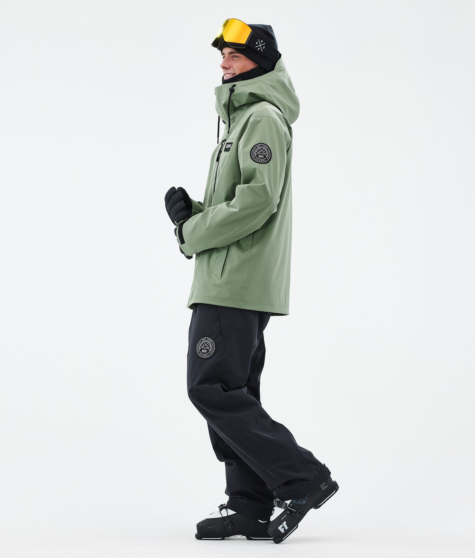 Dope Blizzard Full Zip Skidjacka Herr Moss Green, Bild 3 av 9