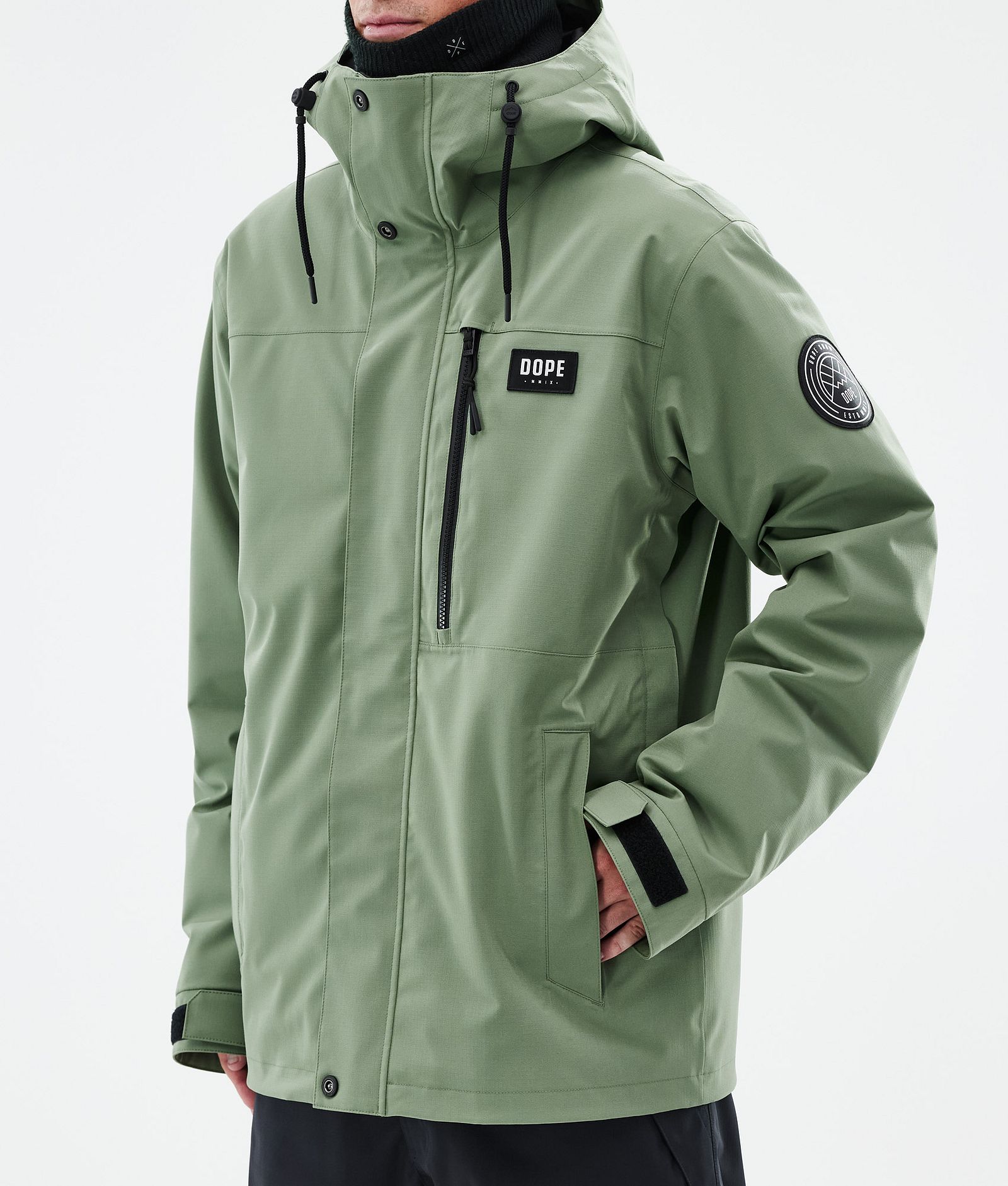 Dope Blizzard Full Zip Snowboardjacka Herr Moss Green, Bild 7 av 9