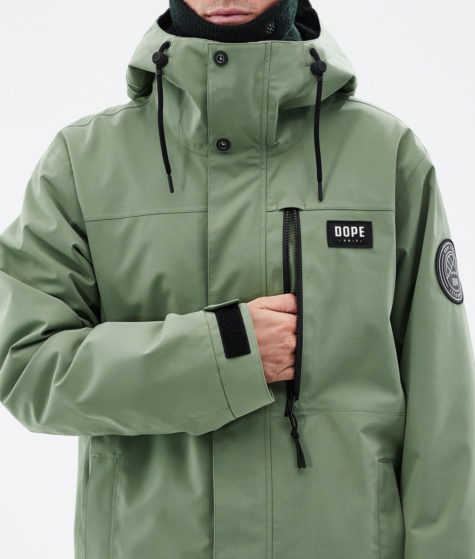 Dope Blizzard Full Zip Skidjacka Herr Moss Green, Bild 8 av 9