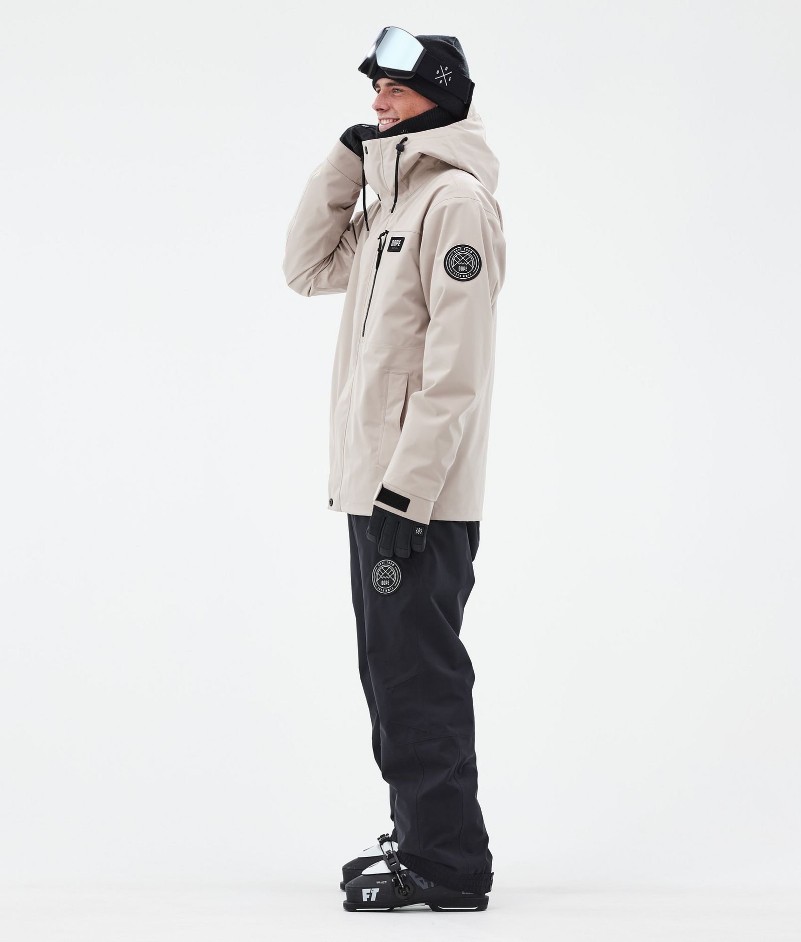 Dope Blizzard Full Zip Skidjacka Herr Sand, Bild 3 av 9