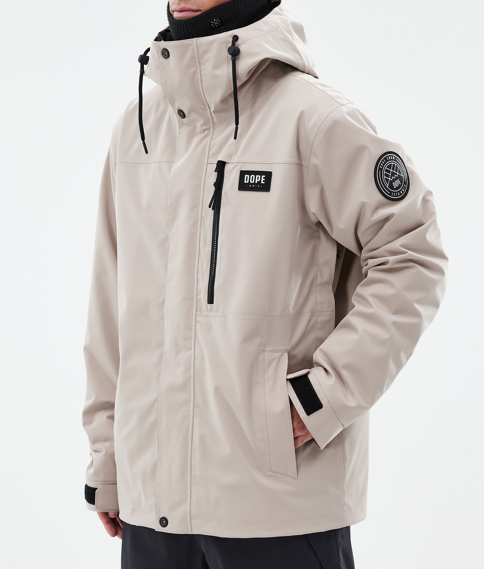 Dope Blizzard Full Zip Snowboardjacka Herr Sand, Bild 7 av 9