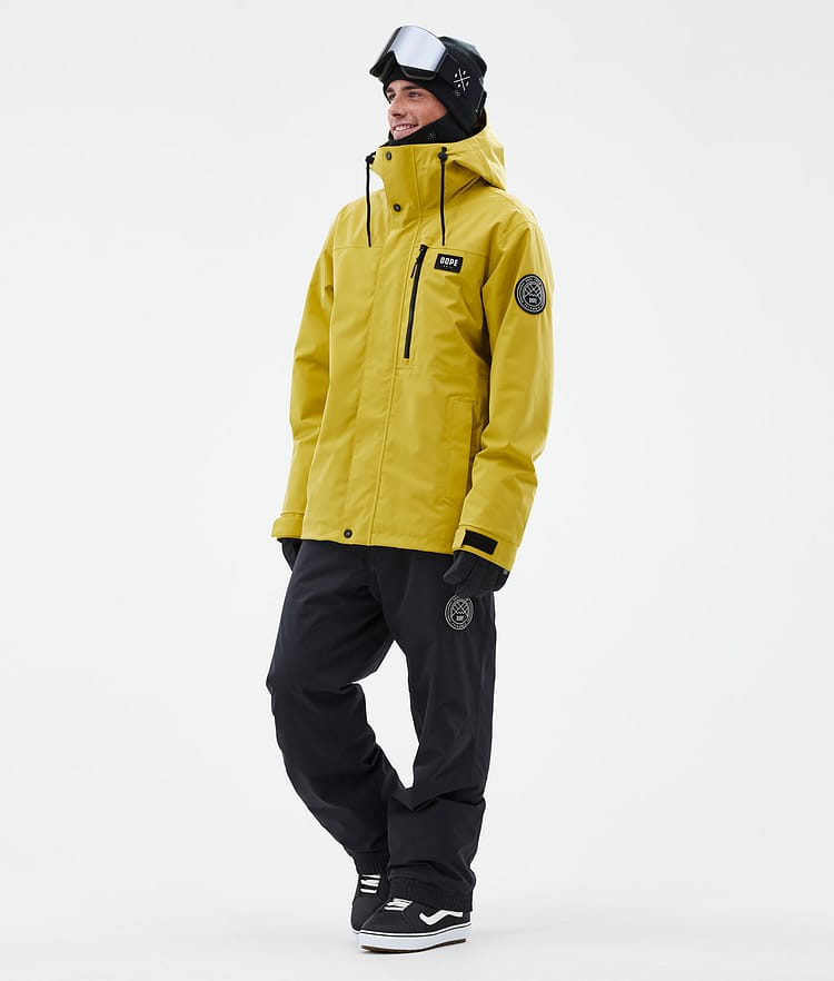 Dope Blizzard Full Zip Snowboardjacka Herr Yellow, Bild 2 av 9