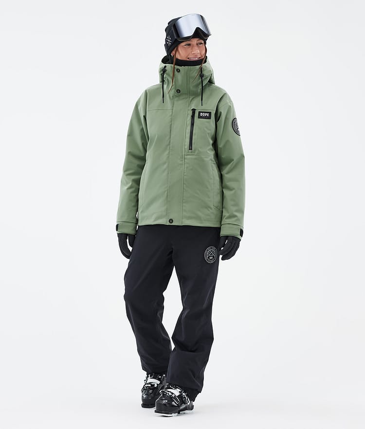 Dope Blizzard W Full Zip Skidjacka Dam Moss Green, Bild 2 av 9