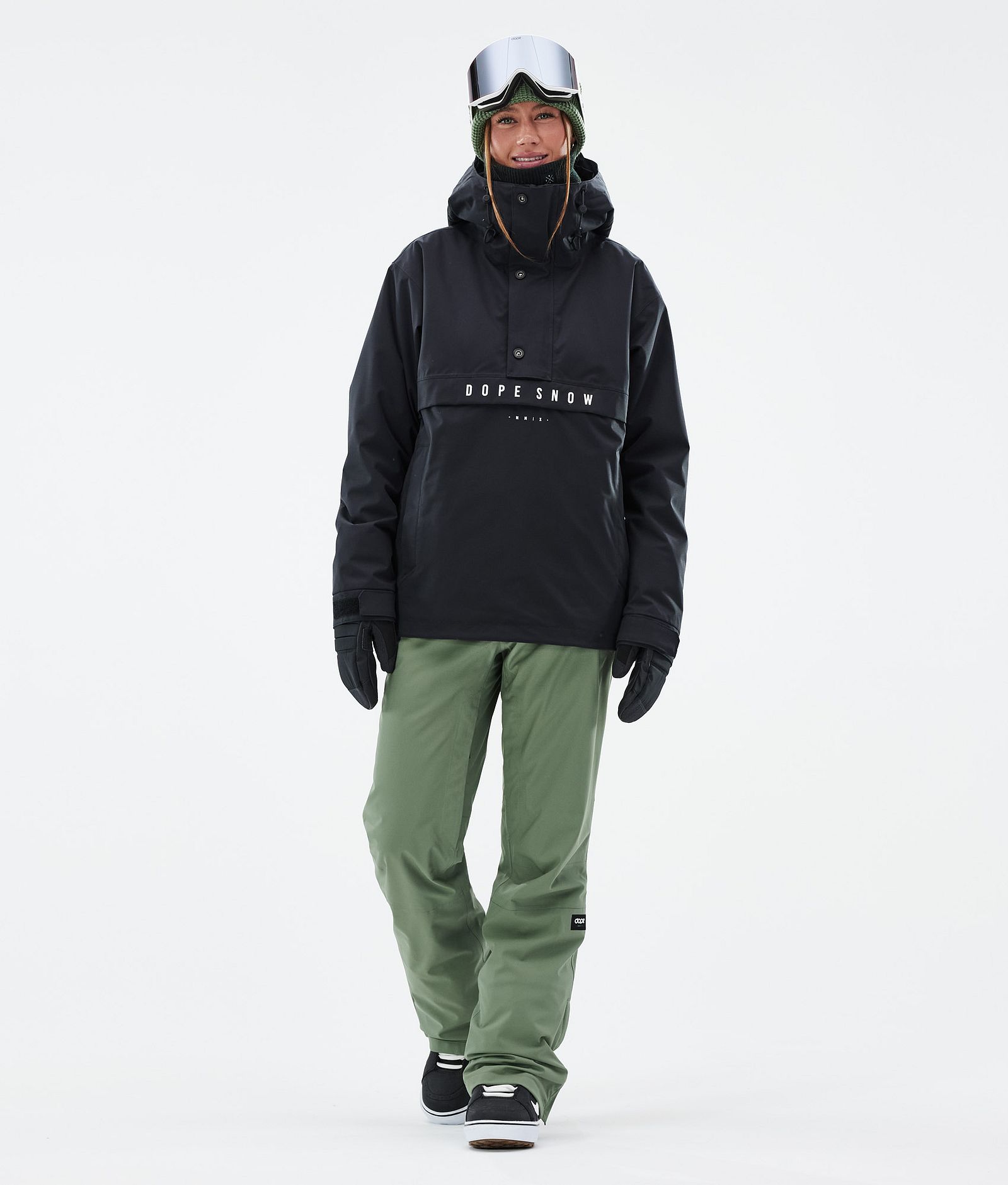 Dope Con W Snowboardbyxa Dam Moss Green, Bild 2 av 6