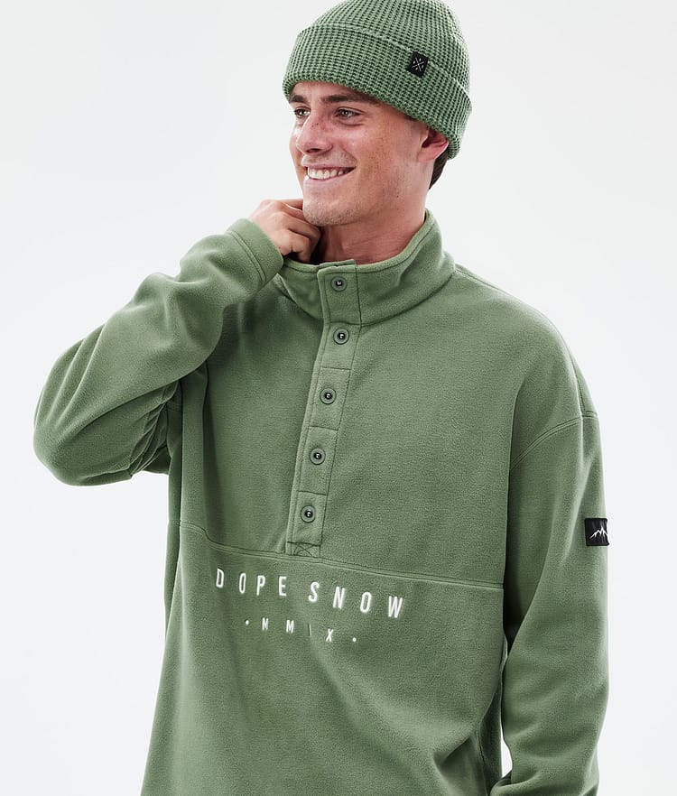 Dope Comfy Fleecetröja Herr Moss Green, Bild 2 av 6