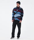 Dope Comfy Fleecetröja Herr Shards Burgundy Blue, Bild 3 av 6