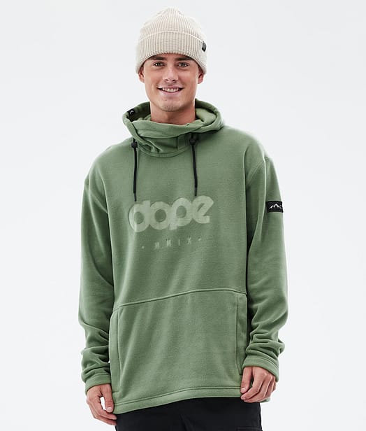 Dope Cozy II Fleecehood Herr Moss Green