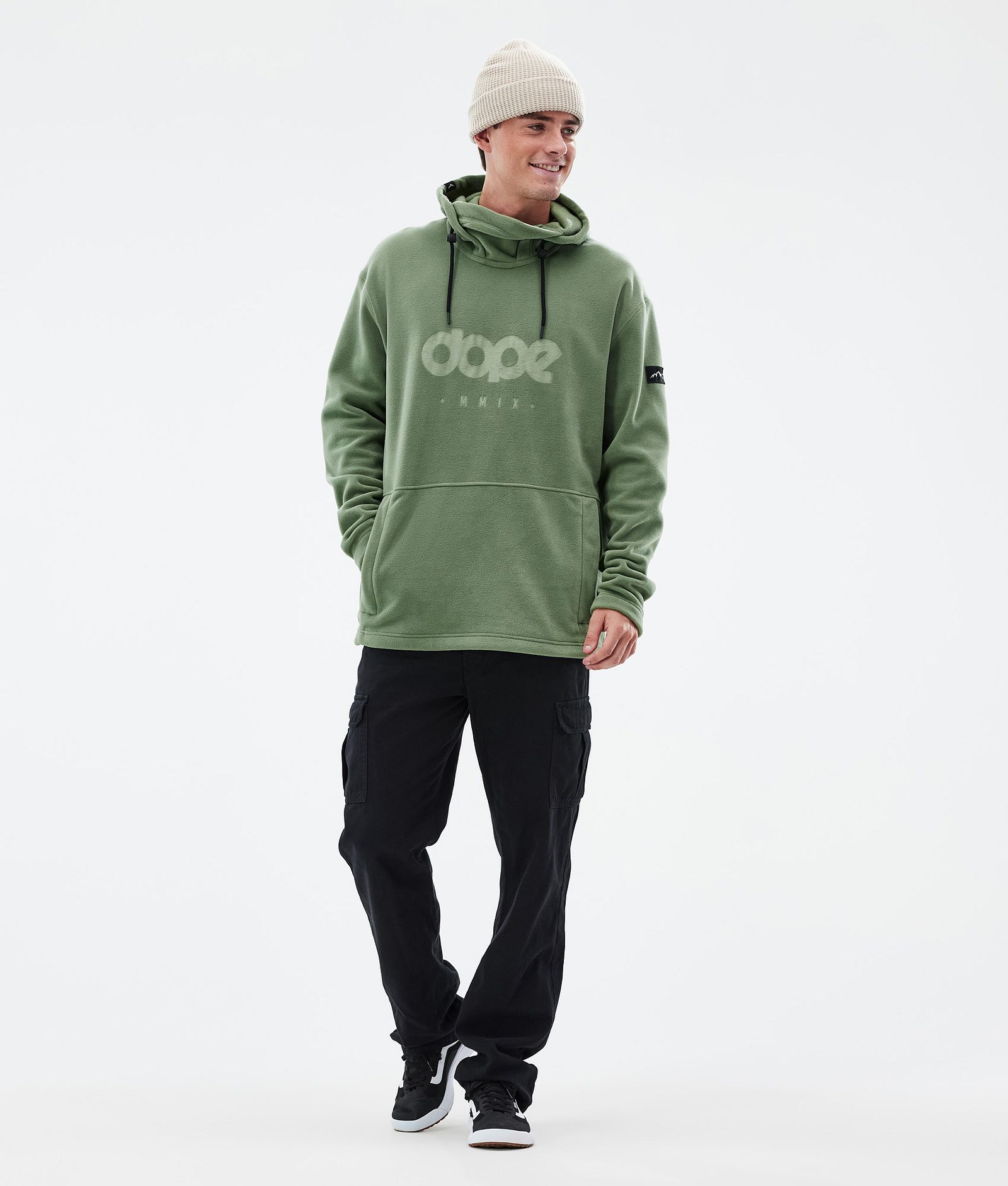 Dope Cozy II Fleecehood Herr Moss Green, Bild 3 av 7