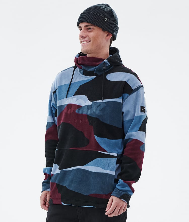 Dope Cozy II Fleecehood Herr Shards Burgundy Blue, Bild 1 av 7