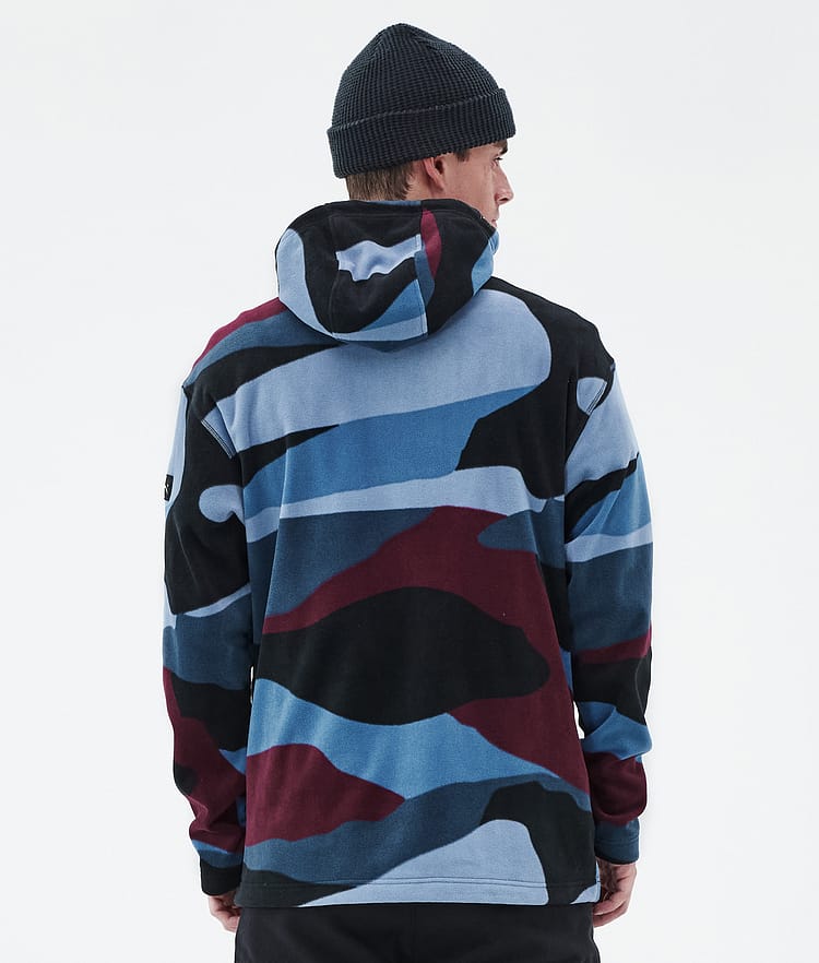 Dope Cozy II Fleecehood Herr Shards Burgundy Blue, Bild 6 av 7