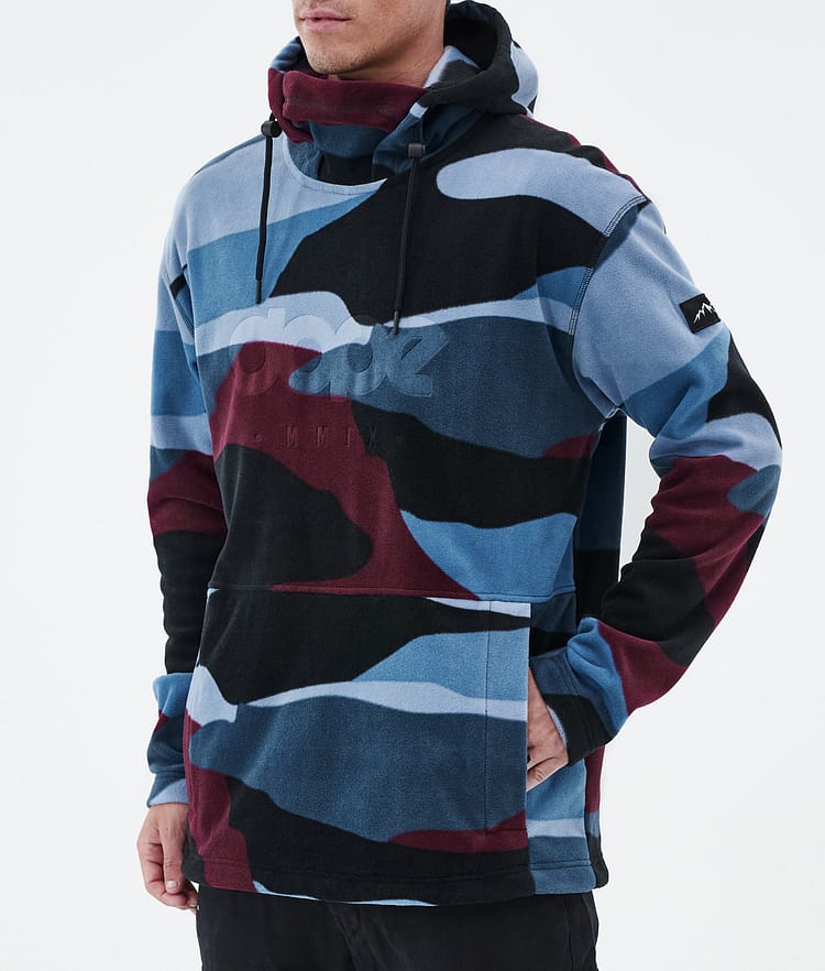 Dope Cozy II Fleecehood Herr Shards Burgundy Blue, Bild 7 av 7