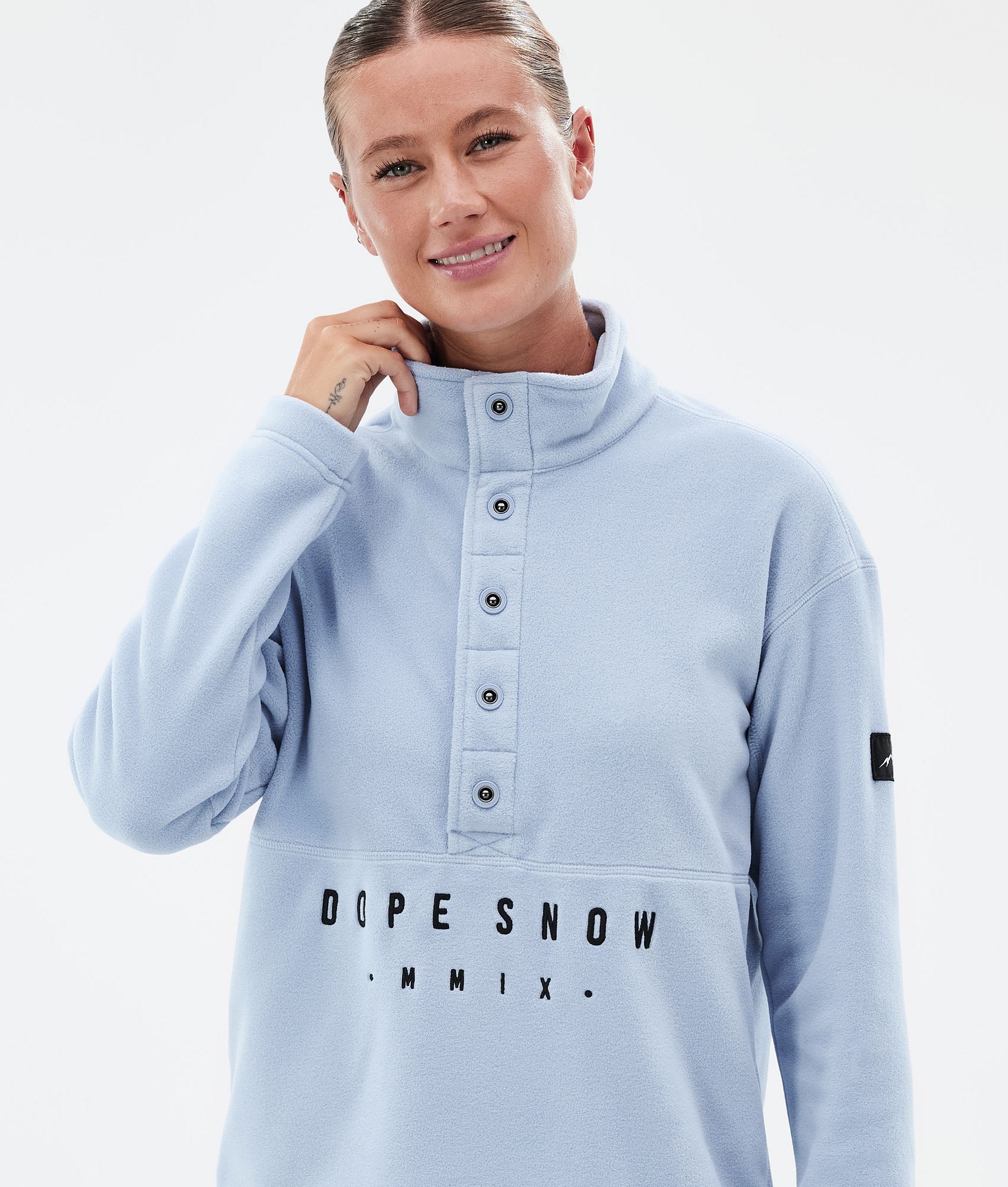 Dope Comfy W Fleecetröja Dam Light Blue, Bild 2 av 6