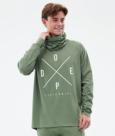 Dope Snuggle Underställströja Man 2X-Up Moss Green