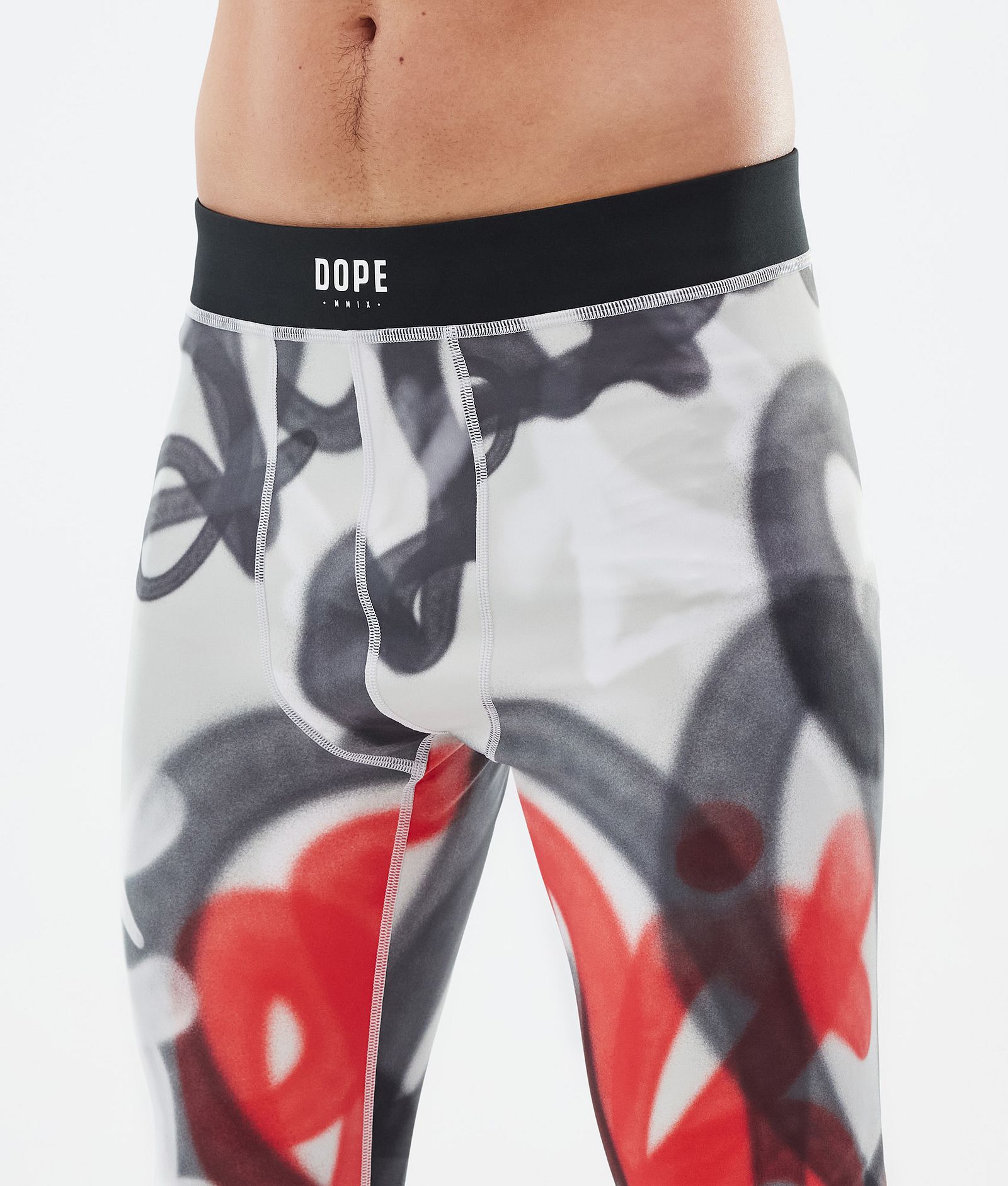 Dope Snuggle Underställsbyxa Herr Spray Black Red, Bild 5 av 7