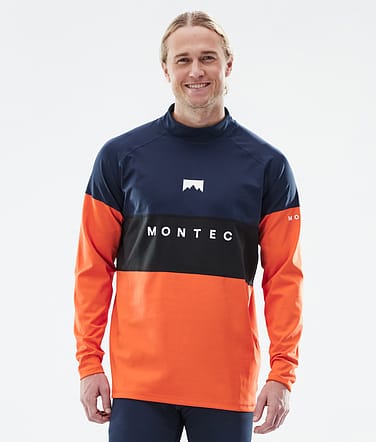 Montec Alpha Underställströja Man Dark Blue/Black/Orange